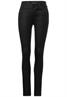 High Waist Denim mit Coating sleek black coated