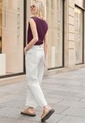 High Waist Jeans Culotte im Casual Fit ecru wash