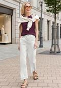High Waist Jeans Culotte im Casual Fit ecru wash