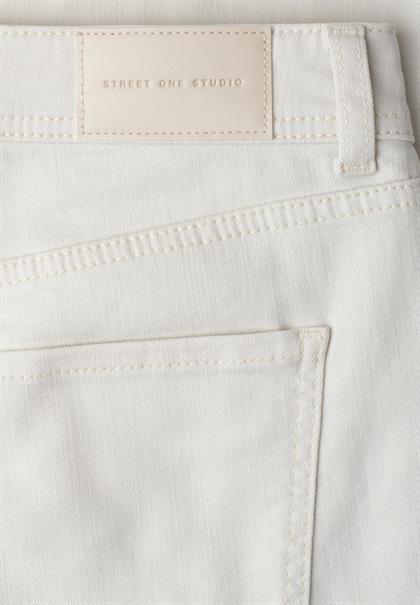 High Waist Jeans Culotte im Casual Fit ecru wash