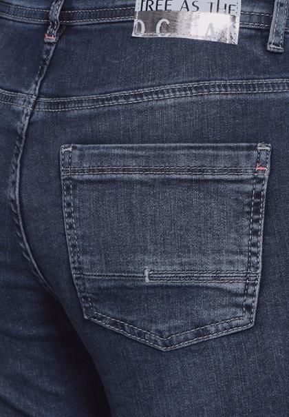 High Waist Jeans mid blue used wash