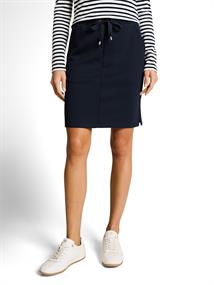 High Waist Scuba Rock mit Gummibund sky captain blue