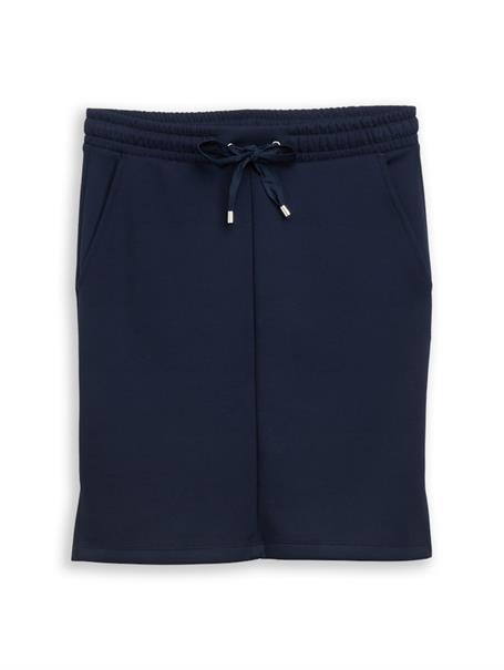 High Waist Scuba Rock mit Gummibund sky captain blue