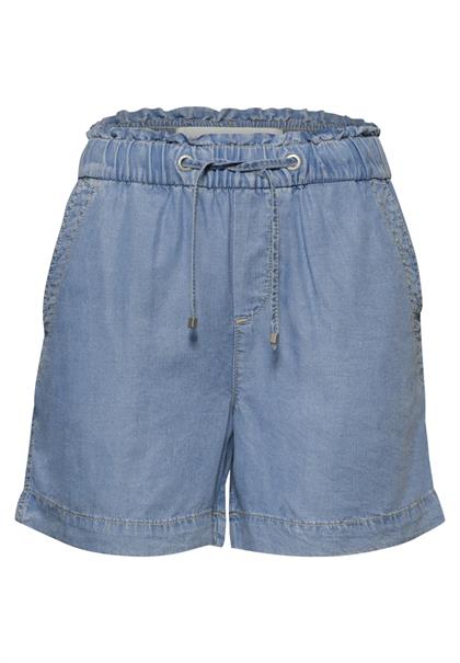 High Waist Shorts im Loose Fit light blue soft wash