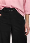 High Waist Straight Leg Hose im Casual Fit black