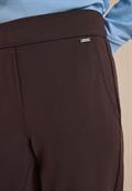 High Waist Straight Leg Hose im Loose Fit truffle brown