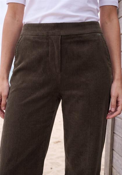 High Waist Straight Leg Hose im Loose Fit truffle brown