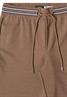 High Waist Straight Leg Hose mit Dessin creamy mocha melange