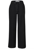 High Waist Wide Leg Hose im Casual Fit black