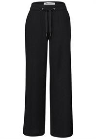 High Waist Wide Leg Hose im Casual Fit black