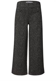 High Waist Wide Leg Hose im Casual Fit black
