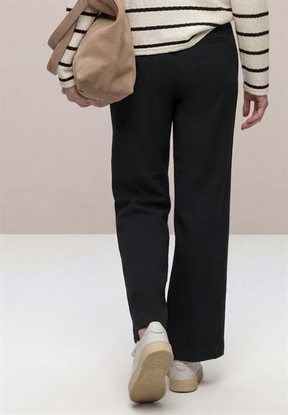 High Waist Wide Leg Hose im Casual Fit black