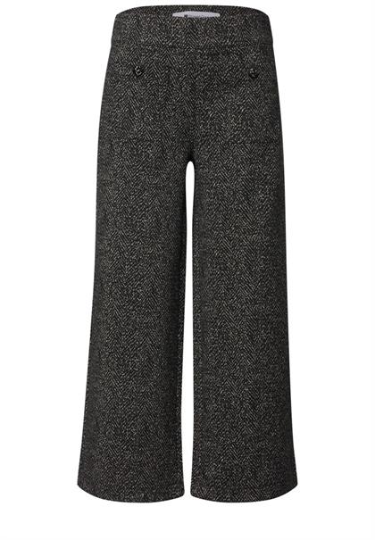 High Waist Wide Leg Hose im Casual Fit black