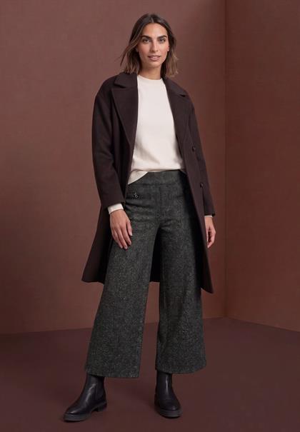 High Waist Wide Leg Hose im Casual Fit black