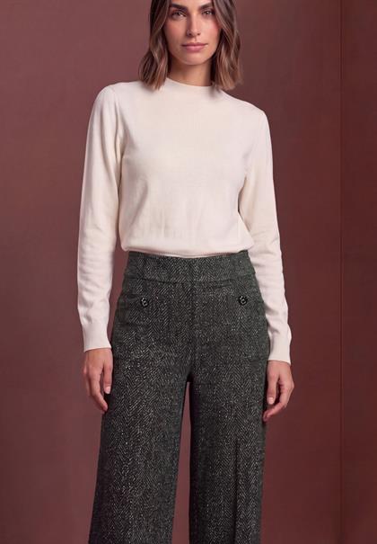 High Waist Wide Leg Hose im Casual Fit black