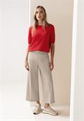 High Waist Wide Leg Hose im Casual Fit cobble stone
