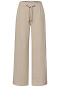 High Waist Wide Leg Hose im Casual Fit cobble stone