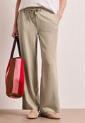 High Waist Wide Leg Hose im Casual Fit cobble stone