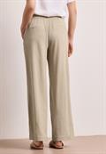 High Waist Wide Leg Hose im Casual Fit cobble stone