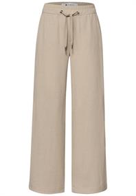 High Waist Wide Leg Hose im Casual Fit cobble stone