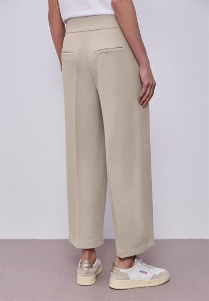 High Waist Wide Leg Hose im Casual Fit cobble stone