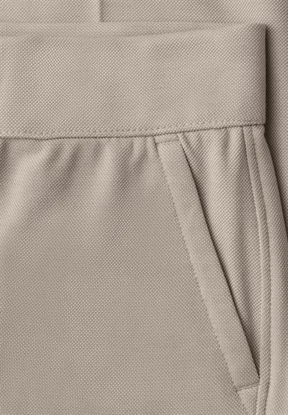 High Waist Wide Leg Hose im Casual Fit cobble stone