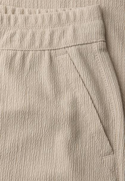 High Waist Wide Leg Hose im Casual Fit cobble stone