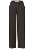 High Waist Wide Leg Hose im Casual Fit deep earth
