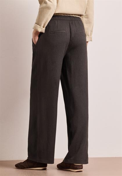 High Waist Wide Leg Hose im Casual Fit deep earth