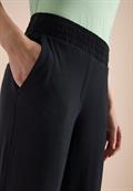 High Waist Wide Leg Hose im Loose Fit black