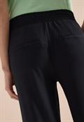 High Waist Wide Leg Hose im Loose Fit black