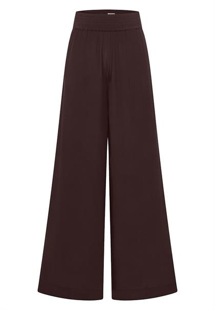 High Waist Wide Leg Hose im Loose Fit brown cacao