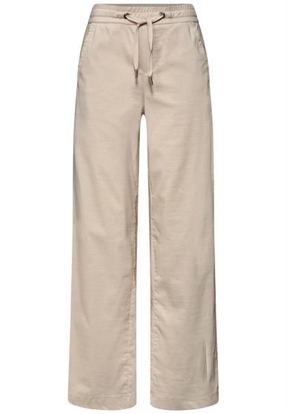High Waist Wide Leg Hose im Loose Fit clay sand