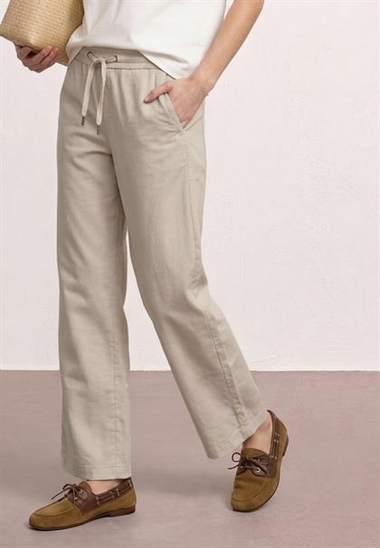 High Waist Wide Leg Hose im Loose Fit clay sand