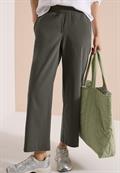High Waist Wide Leg Hose im Loose Fit clear khaki