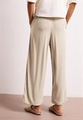 High Waist Wide Leg Hose im Loose Fit cobble stone