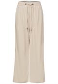 High Waist Wide Leg Hose im Loose Fit cobble stone