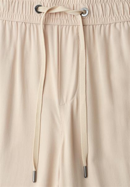 High Waist Wide Leg Hose im Loose Fit cobble stone