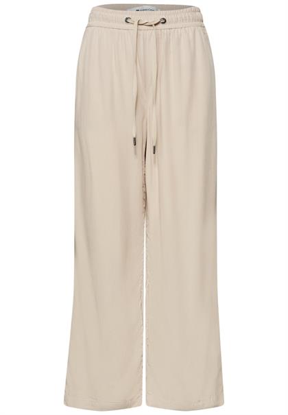 High Waist Wide Leg Hose im Loose Fit cobble stone