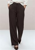 High Waist Wide Leg Hose im Loose Fit espresso brown