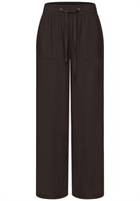 High Waist Wide Leg Hose im Loose Fit espresso brown
