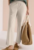 High Waist Wide Leg Hose im Loose Fit grain beige