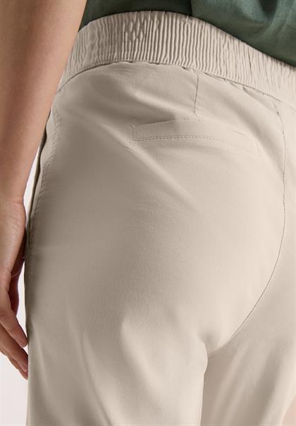 High Waist Wide Leg Hose im Loose Fit grain beige