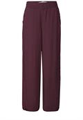 High Waist Wide Leg Hose im Loose Fit rustic rouge