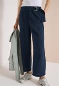 High Waist Wide Leg Hose im Loose Fit universal blue
