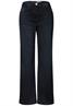 High Waist Wide Leg Jeans im Loose Fit blue black used wash
