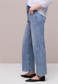 High Waist Wide Leg Jeans im Loose Fit light blue wash