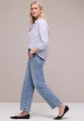 High Waist Wide Leg Jeans im Loose Fit light blue wash
