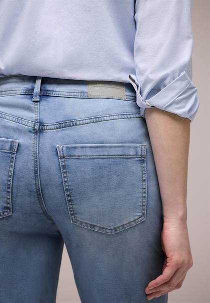 High Waist Wide Leg Jeans im Loose Fit light blue wash