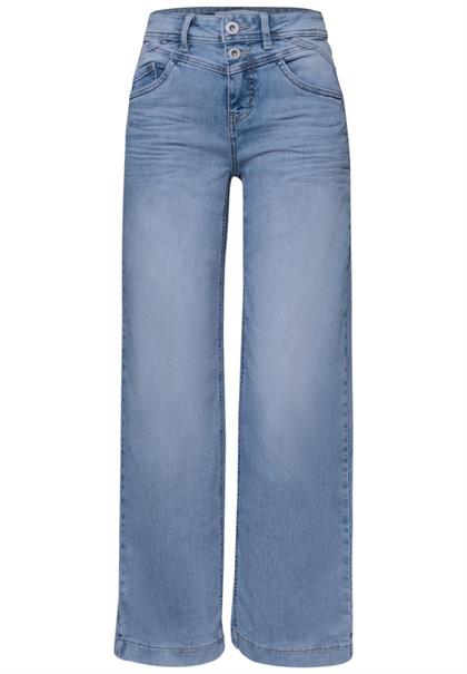 High Waist Wide Leg Jeans im Loose Fit light blue wash